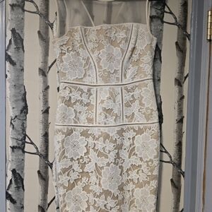 Trina Turk Strapless White Floral Dress